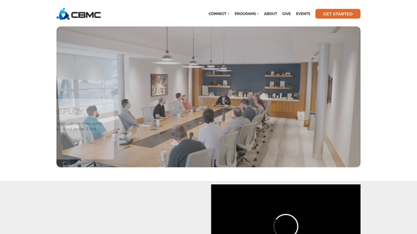 Screenshot of the Christian businessmens committee of Great Britain & Ireland website