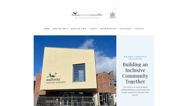 Screenshot of the Walkway Community Association website
