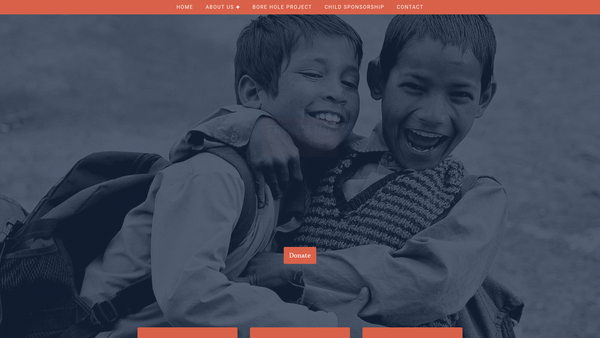 Screenshot of the Frontline Development website