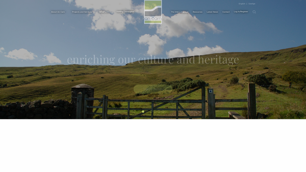 Screenshot of the Carntogher Community Association website