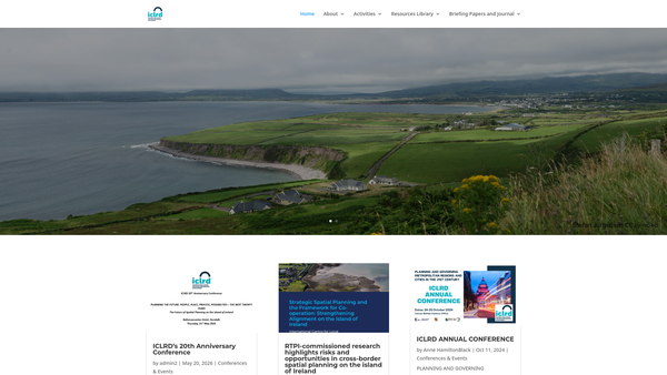 Screenshot of the The International Centre for Local and Regional Development website