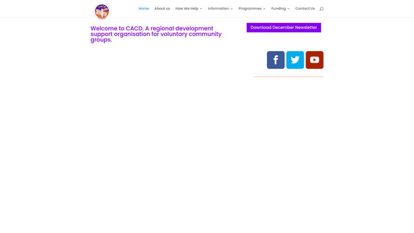 Screenshot of the County Armagh Grand Orange Lodge Community Development Committee Limited website