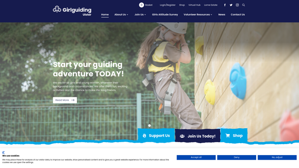 Screenshot of the 1st ROSSORRY BROWNIES website