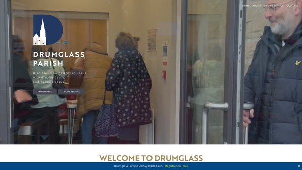 Screenshot of the Dungannon/drumglass/st Annes/armagh/church Of Ireland website