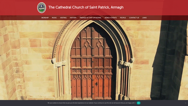 Screenshot of the Armagh/Cathedral/St Patricks/Armagh/Church of Ireland website