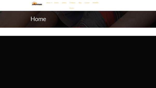 Screenshot of the New Beginnings Charitable Foundation website