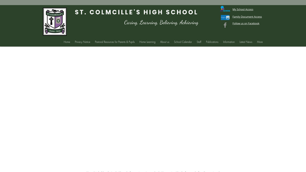 Screenshot of the Friends of St. Colmcille's website