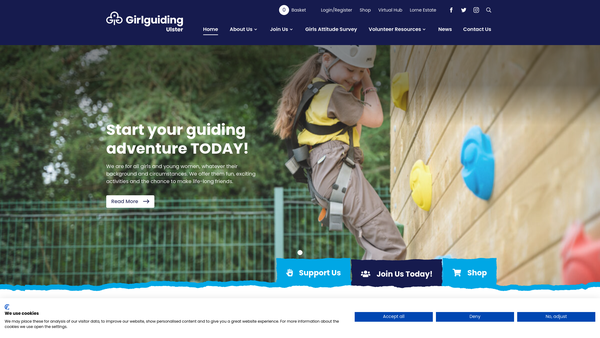 Screenshot of the 63rd Belfast Rainbow Unit website
