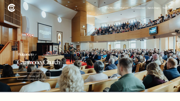 Screenshot of the Carnmoney Congregation of the Presbyterian Church in Ireland website