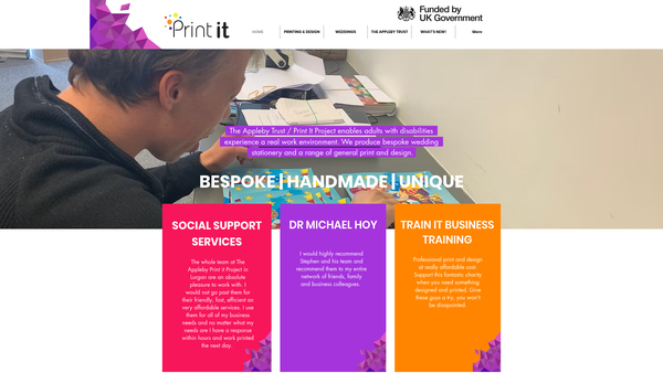 Screenshot of the Appleby Careers Project Limited website