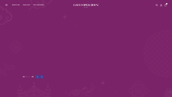 Screenshot of the Grand Opera House Trust website