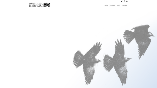 Screenshot of the Multimedia Heritage website