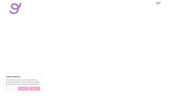 Screenshot of the GLOW - Giving Life Opportunities to Women website