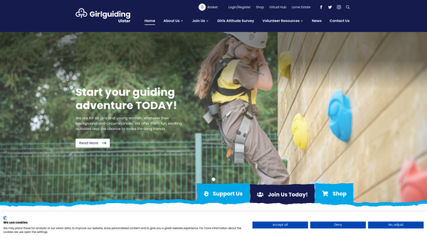 Screenshot of the 1st Killyman Guide Unit website