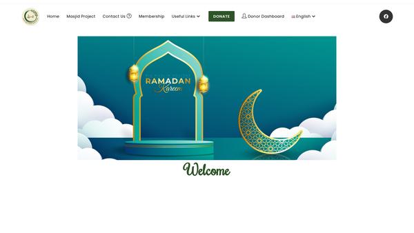Screenshot of the North West Islamic Association website