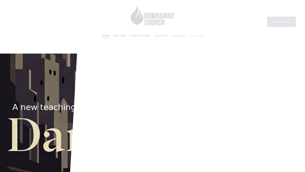 Screenshot of the Downshire Congregation of the Presbyterian Church in Ireland website
