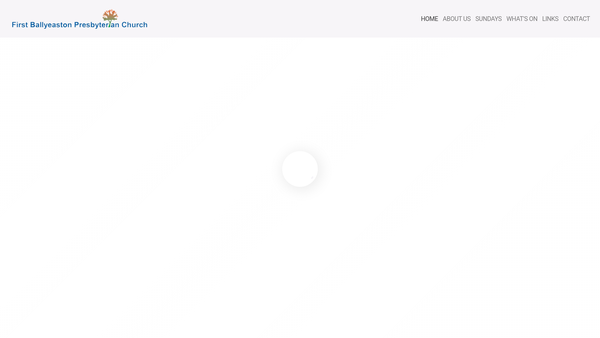 Screenshot of the First Ballyeaston Congregation of the Presbyterian Church in Ireland website