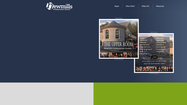 Screenshot of the Newmills (Iveagh) Congregation of the Presbyterian Church in Ireland website