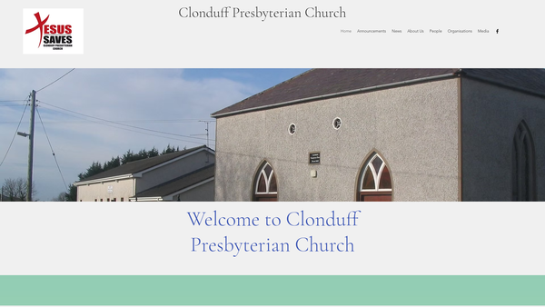 Screenshot of the Clonduff Congregation of the Presbyterian Church in Ireland website