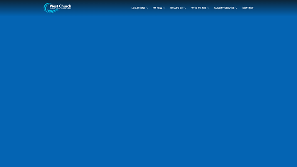 Screenshot of the Bangor West Congregation of the Presbyterian Church in Ireland website