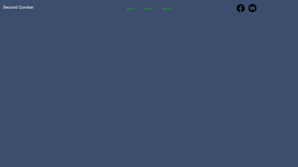 Screenshot of the Second Comber Congregation of the Presbyterian Church in Ireland website