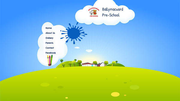 Screenshot of the Ballymacward Pre-School Playgroup website