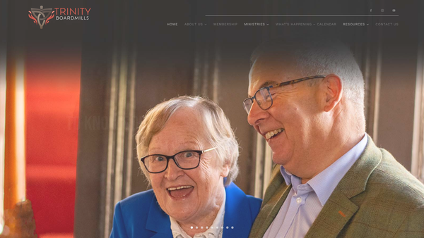 Screenshot of the Trinity Boardmills Congregation of the Presbyterian Church in Ireland website