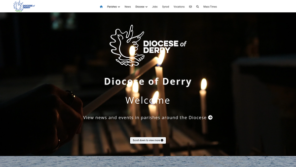 Screenshot of the Derry Diocesan Trust website