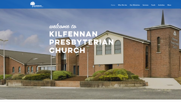 Screenshot of the Kilfennan Congregation of the Presbyterian Church of Ireland website