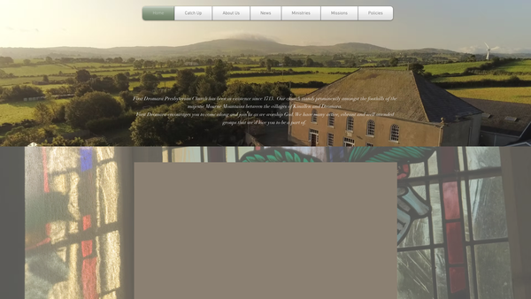 Screenshot of the First Dromara Congregation of the Presbyterian Church in Ireland website