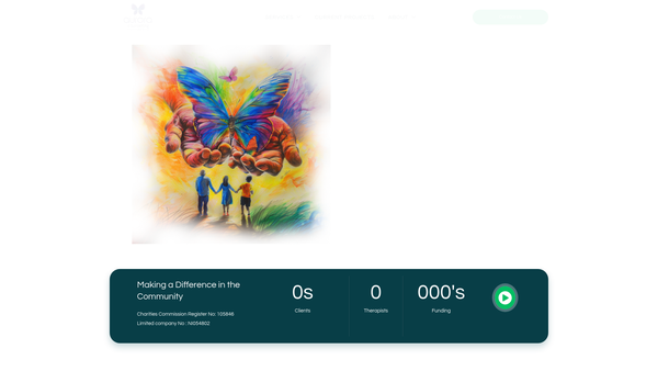 Screenshot of the Aurora Counselling Services website