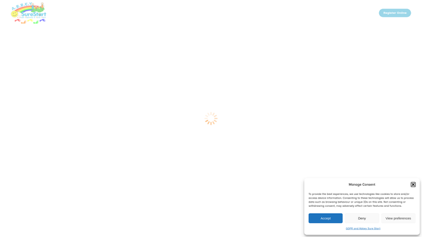 Screenshot of the A.B.B.E.Y. Sure Start website