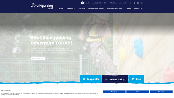 Screenshot of the 2nd Holywood Rainbows website
