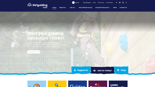 Screenshot of the 1st Faughanvale Guide Unit website