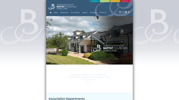Screenshot of the Northern Baptist Corporation Limited website