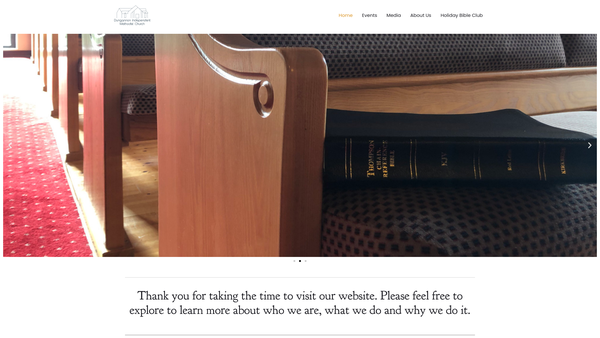 Screenshot of the Fellowship of Independent Methodist Churches - Dungannon website
