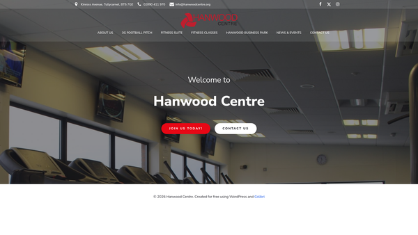 Screenshot of the Hanwood Trust Company Ltd. website