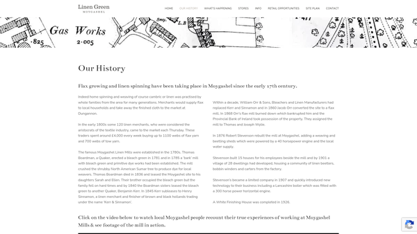 Screenshot of the Pathfinder Heritage Trust Limited website