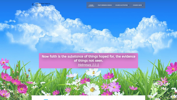 Screenshot of the Banbridge Baptist Church website