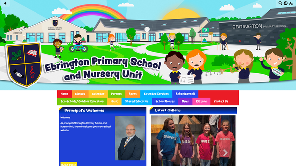 Screenshot of the Friends of Ebrington PTA website