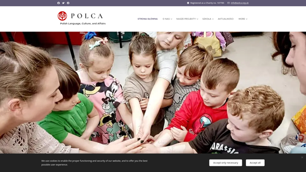 Screenshot of the Polish Language, Culture, And Affairs website