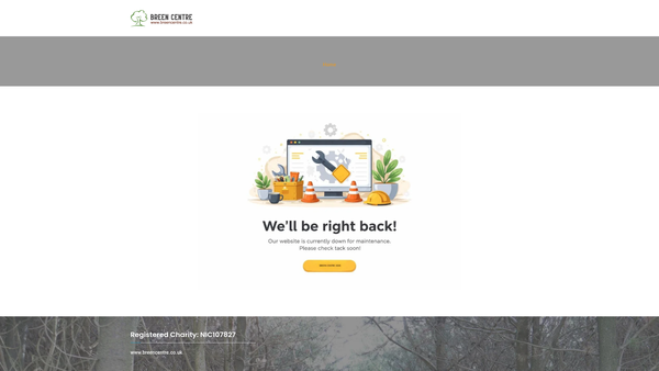 Screenshot of the Breen Centre website