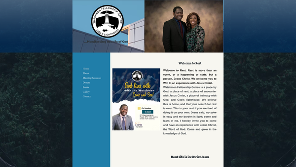 Screenshot of the Watchmen Fellowship Centre website