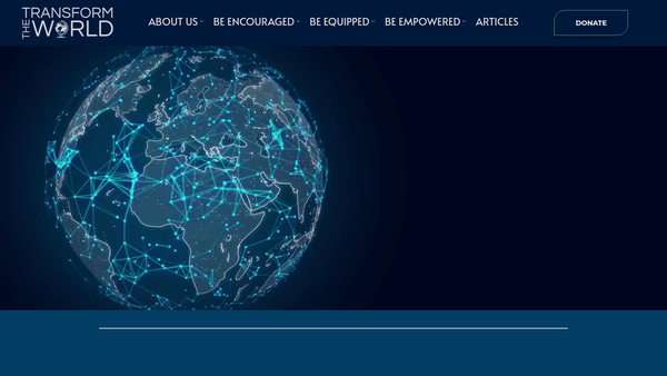 Screenshot of the Transform The World Limited website