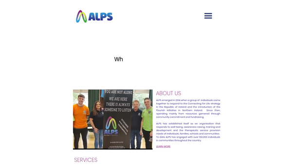 Screenshot of the All Lives Are Precious LTD website