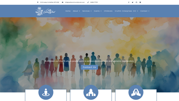 Screenshot of the Castle Community Trust website