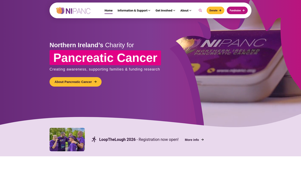 Screenshot of the Nipanc website