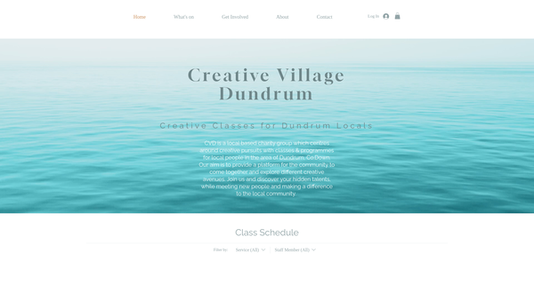 Screenshot of the Creative Village Dundrum Group website