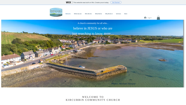 Screenshot of the Kircubbin Community Church website