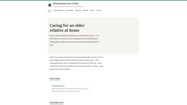 Screenshot of the The Church Of God At Glenmachan website